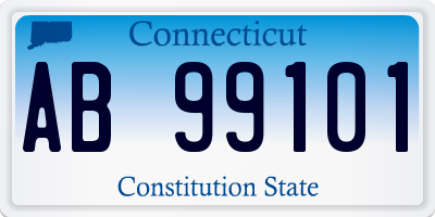 CT license plate AB99101