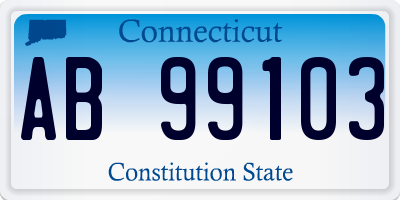 CT license plate AB99103