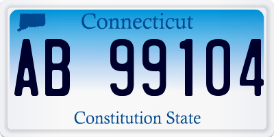 CT license plate AB99104