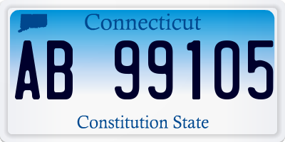 CT license plate AB99105