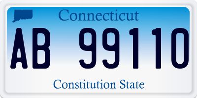 CT license plate AB99110