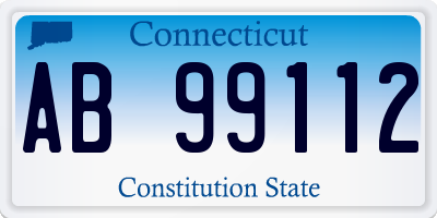 CT license plate AB99112
