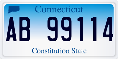 CT license plate AB99114