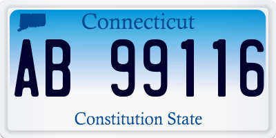 CT license plate AB99116