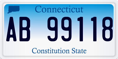 CT license plate AB99118