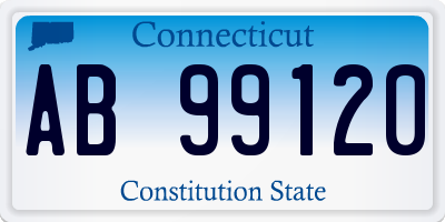 CT license plate AB99120