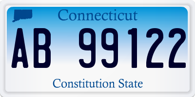 CT license plate AB99122