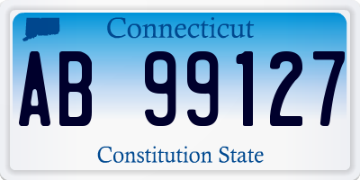 CT license plate AB99127