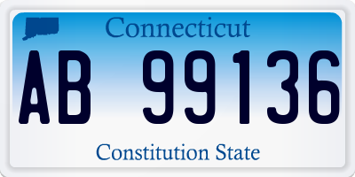 CT license plate AB99136