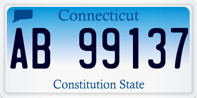 CT license plate AB99137