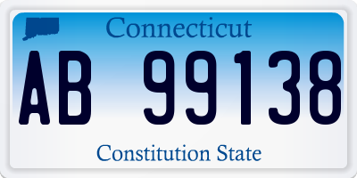 CT license plate AB99138