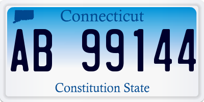 CT license plate AB99144