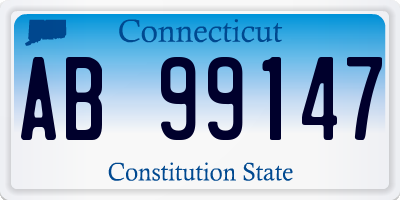 CT license plate AB99147