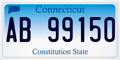 CT license plate AB99150