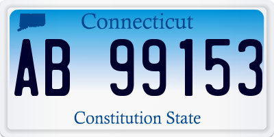 CT license plate AB99153