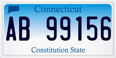 CT license plate AB99156