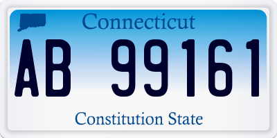 CT license plate AB99161