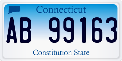 CT license plate AB99163