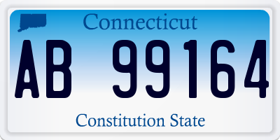 CT license plate AB99164