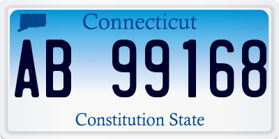 CT license plate AB99168