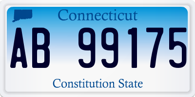 CT license plate AB99175