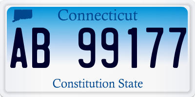 CT license plate AB99177