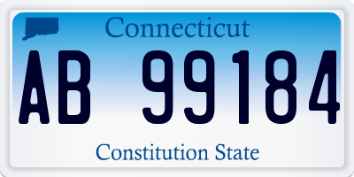 CT license plate AB99184