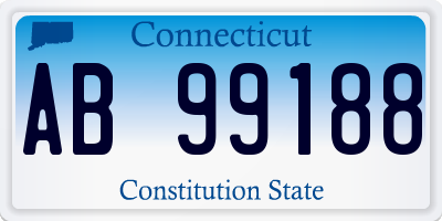 CT license plate AB99188