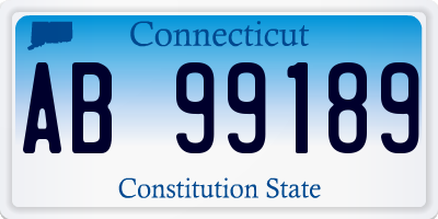 CT license plate AB99189