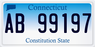 CT license plate AB99197