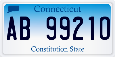 CT license plate AB99210