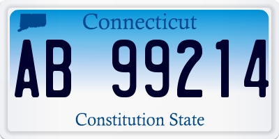 CT license plate AB99214