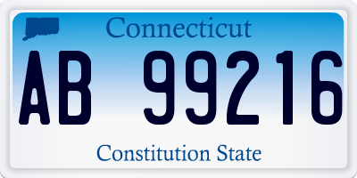 CT license plate AB99216