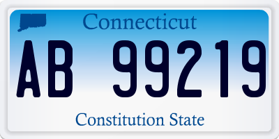 CT license plate AB99219