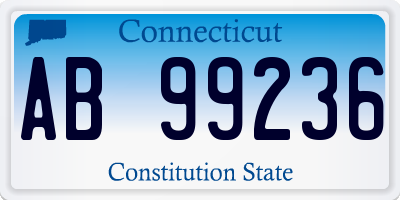 CT license plate AB99236