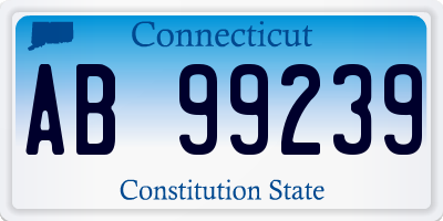 CT license plate AB99239