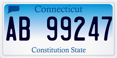 CT license plate AB99247