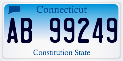 CT license plate AB99249