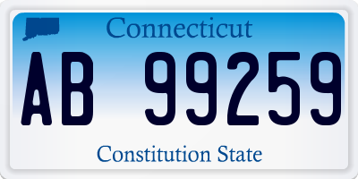 CT license plate AB99259