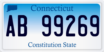 CT license plate AB99269