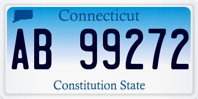 CT license plate AB99272