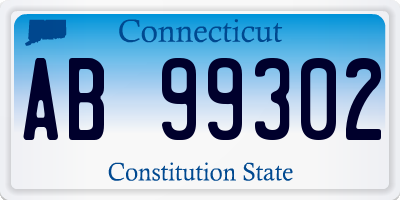 CT license plate AB99302