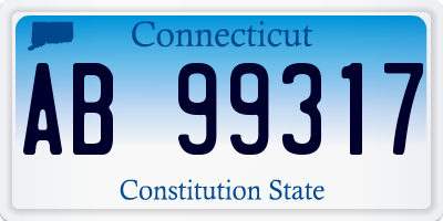 CT license plate AB99317