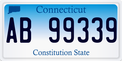 CT license plate AB99339