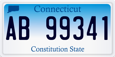 CT license plate AB99341