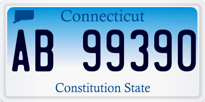 CT license plate AB99390