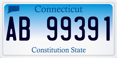 CT license plate AB99391