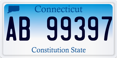 CT license plate AB99397