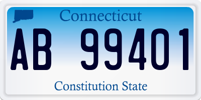 CT license plate AB99401