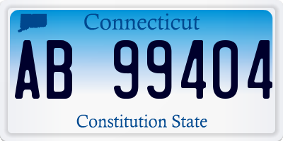 CT license plate AB99404